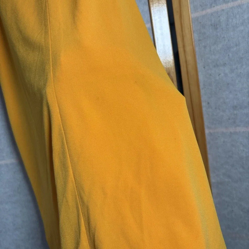 Michael Michael Kors Womens‎ Top Size M Yellow Tank Blouse Tortoise Chain Strap